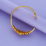 925 Silver Divine Lakshmi Gold Polish Kada