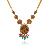 925 Silver Antique Lakshmi Temple Necklace