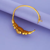 Gajamukha Floral 925 Silver Temple Bangle