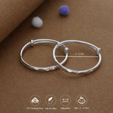 Soft Spark Silver Kids Bangles (0-5 Years) | 999 Hallmark | Daily Wear Gift for Kids