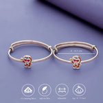 Playful Doraemon 925 Silver Baby Bangles (0-5 Yrs)