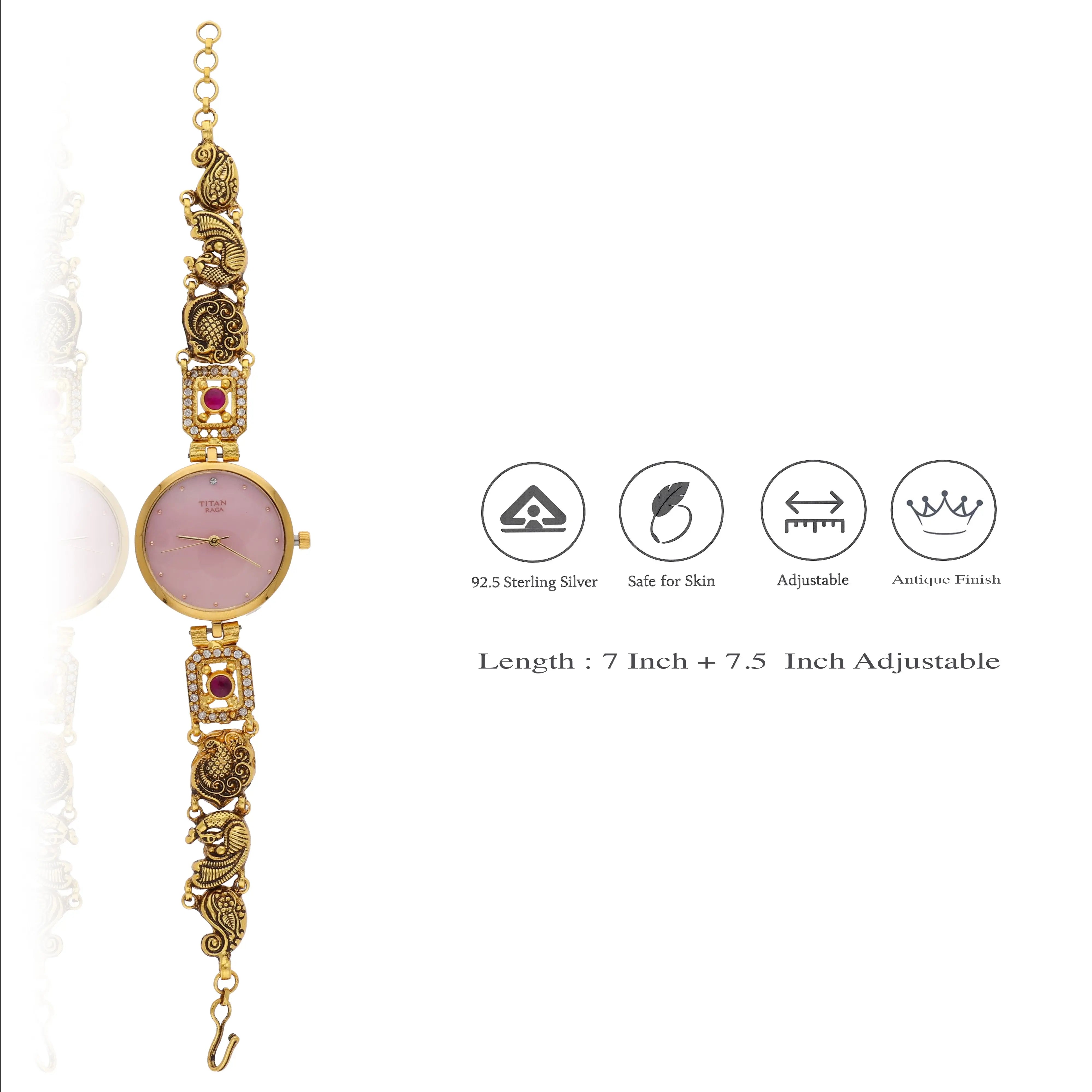 Royal Mayur 925 Silver Antique Style Watch