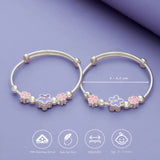 999 Silver Pastel Meadow Kid Bangle