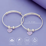 Sweetheart Bloom 925 Sterling Silver Kid Bangles