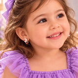 Chirpy Daisy 925 Sterling Silver Kids Hoop Earrings