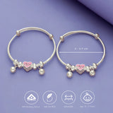 Glimmer Heart 999 Sterling Silver Kid Bangles