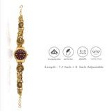 Vintage Darbar Gold Polish 925 Traditional Watch for Women
