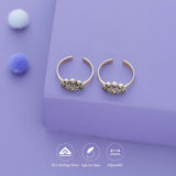 Mini Bloom Oxidized 925 Silver Toering