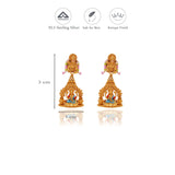 925 Silver Sri Venkateshwara Lakshmi Antique Jhumka