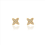 Sparkling X 925 Silver Kids Stud Earrings