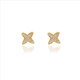 Sparkling X 925 Silver Kids Stud Earrings