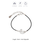 Lovely Swan 925 Thread Silver Bracelet(1-5Yrs)