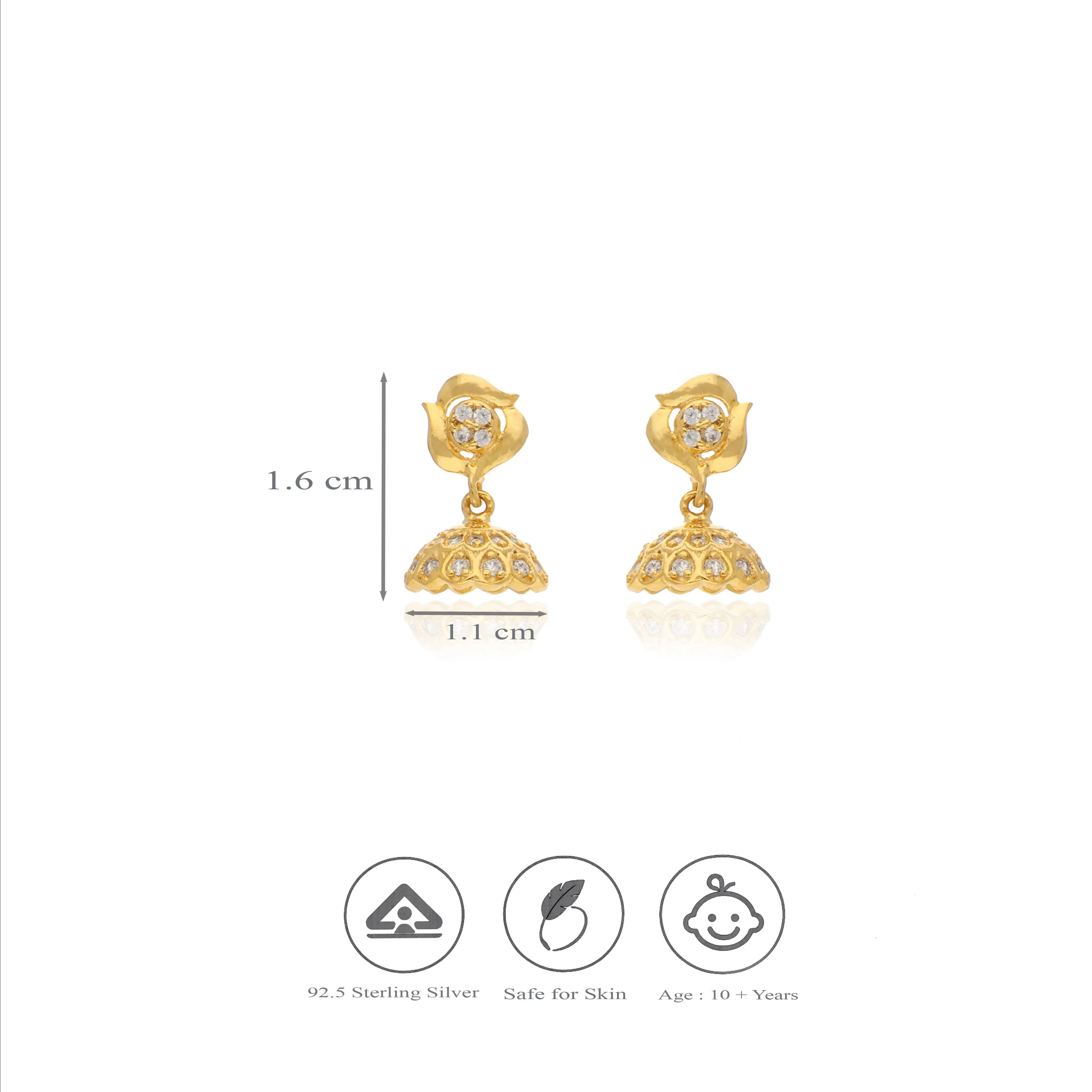 925 Silver Classic dome Jhumkas