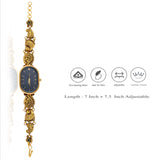 925 Silver Antique Silver Bracelet Watch for Women