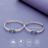 925 Silver Joyful Bicycle Kids Bangles (0-5 Yrs)
