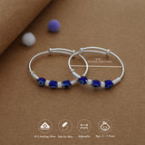 Blueberry Spark 925 Silver Kids Bangles (0-3 Yrs)
