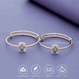 Chibi Princess Doll 925 Silver Kids Bangles (0-5 Yrs)