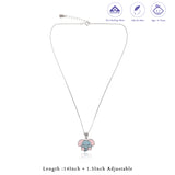 Twinkle Elephant 925 Silver Kids Chain Pendant (3+ Years)