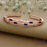 Adorable Rose Gold Polish Silver Kada