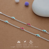 Speedy Wheels Silver Anklet(2-5 Yrs)