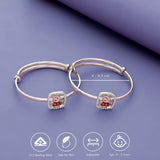 Playful Peppa Pig Sparkle 925 Silver Baby Bangles (0-5 Yrs)