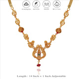 Rajavel Murugan 925 Silver Temple Necklace