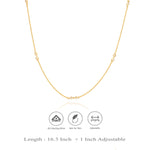Elegant Bow Sparkle 925 Silver Chain Necklace