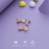 Tiny Mist 925 Gold Polish Silver Kid Drop Earring(6+ Yrs)
