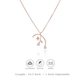 Pearl Blossom Branch 925 Silver Charm Necklace