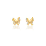 925 Silver Fairy Wings Kids Studs for Children