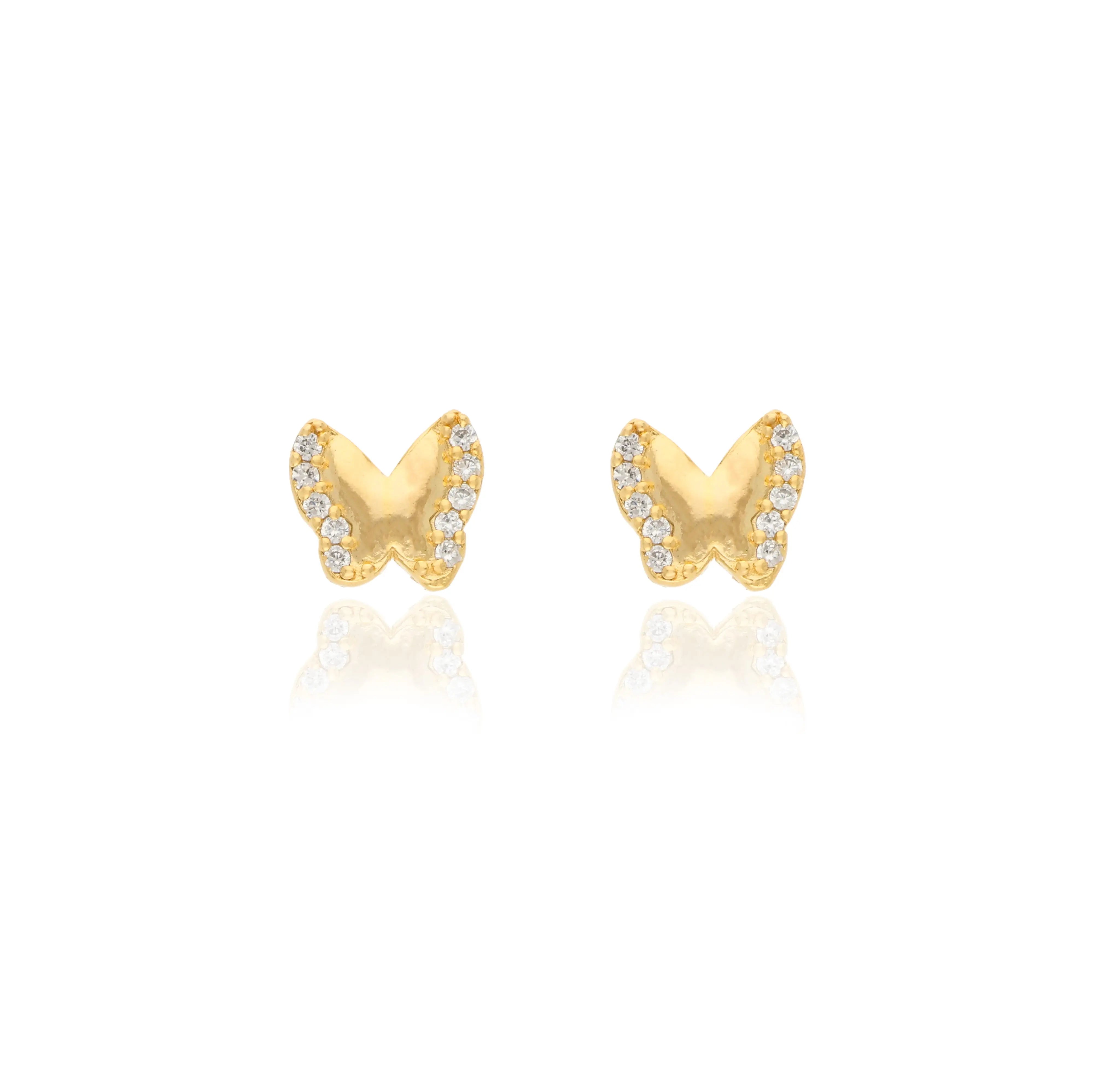 925 Silver Fairy Wings Kids Studs for Children
