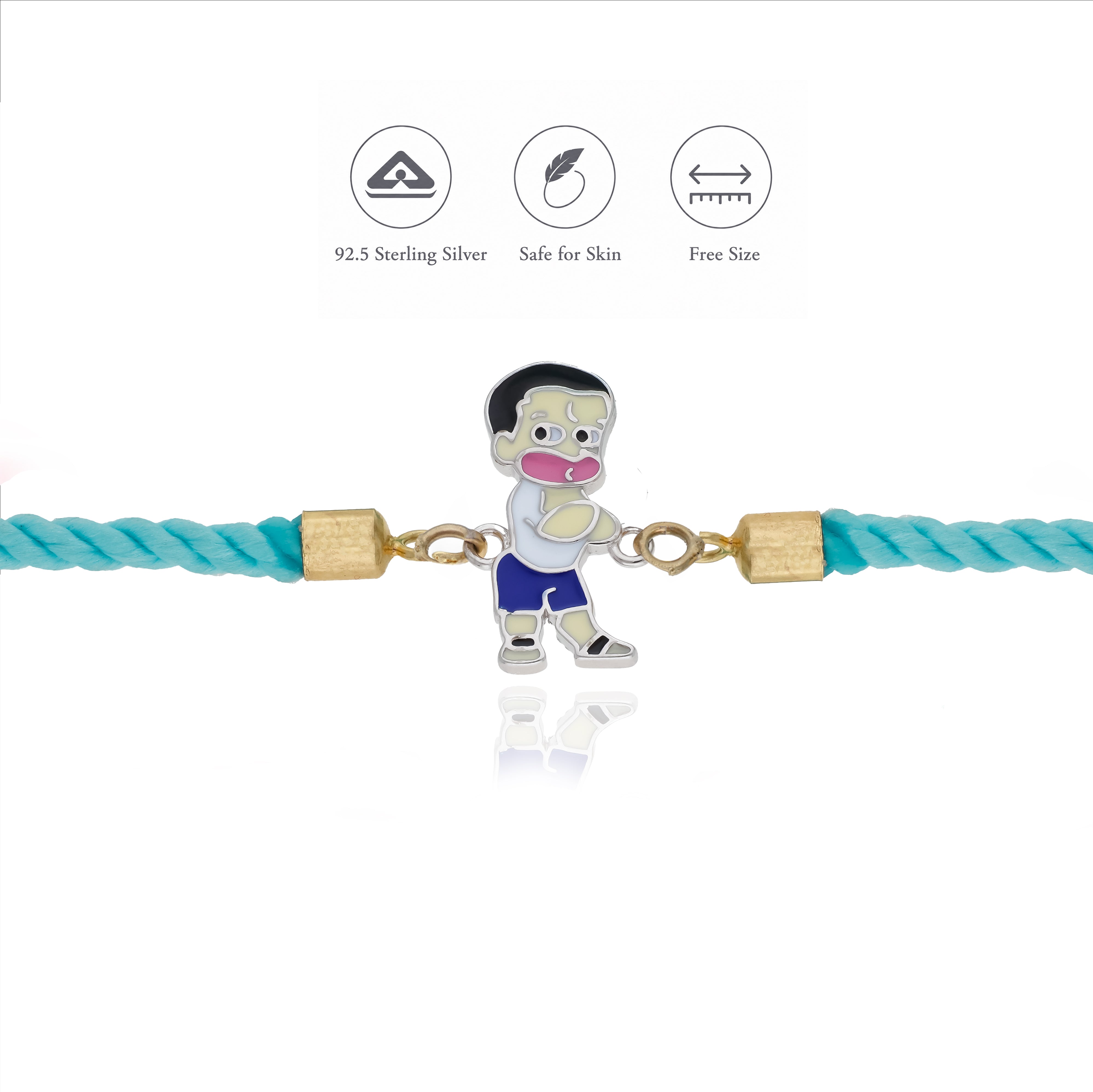 Little Champ 925 Silver Kids Rakhi