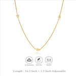 Star Stone Charm 925 Sterling Silver Chain Necklace