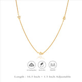 Star Stone Charm 925 Sterling Silver Chain Necklace