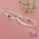 Transformer Adjustable Silver Kid Bangle for Boys(0 - 5Yr)