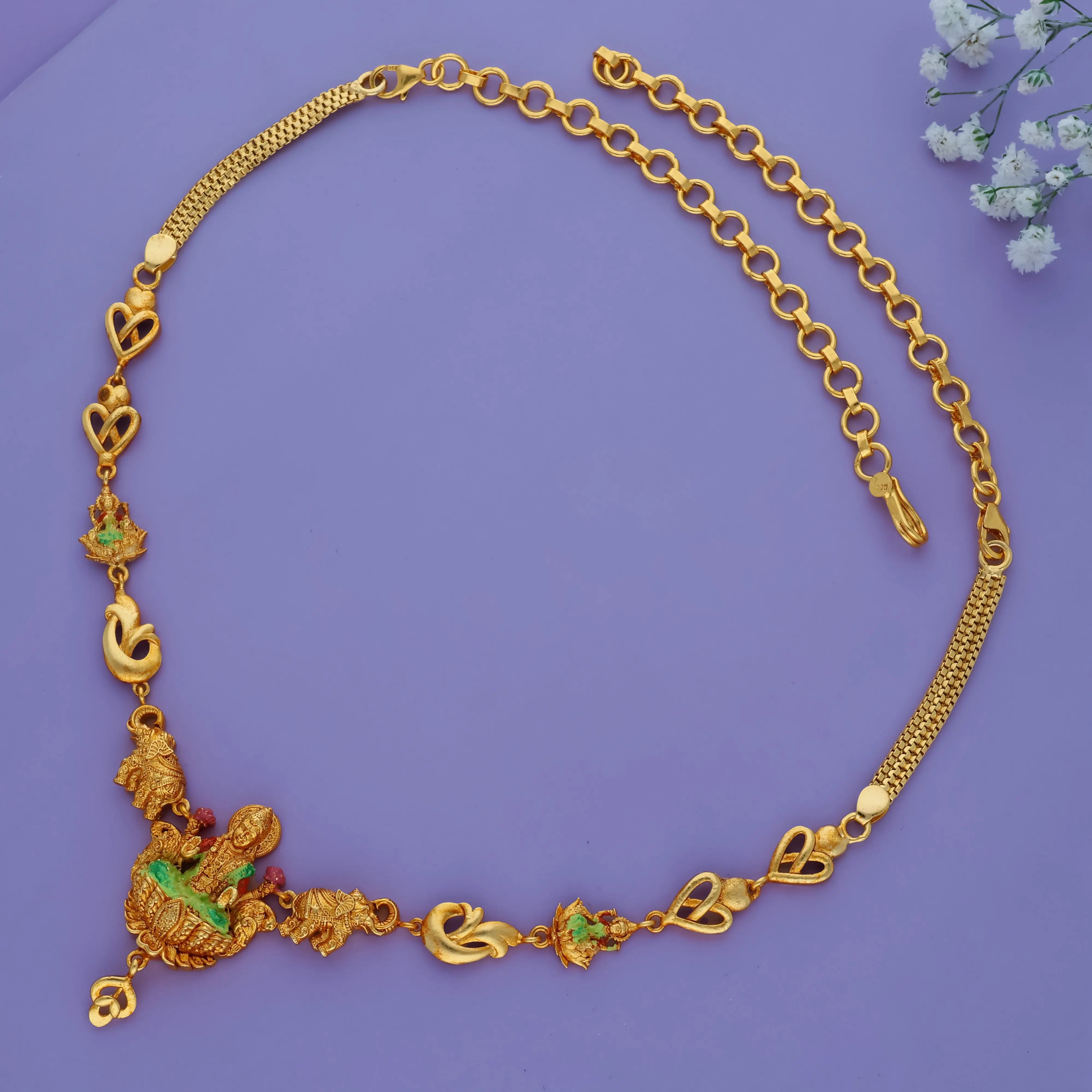 Devi Divine 925 Silver Traditional Necklace
