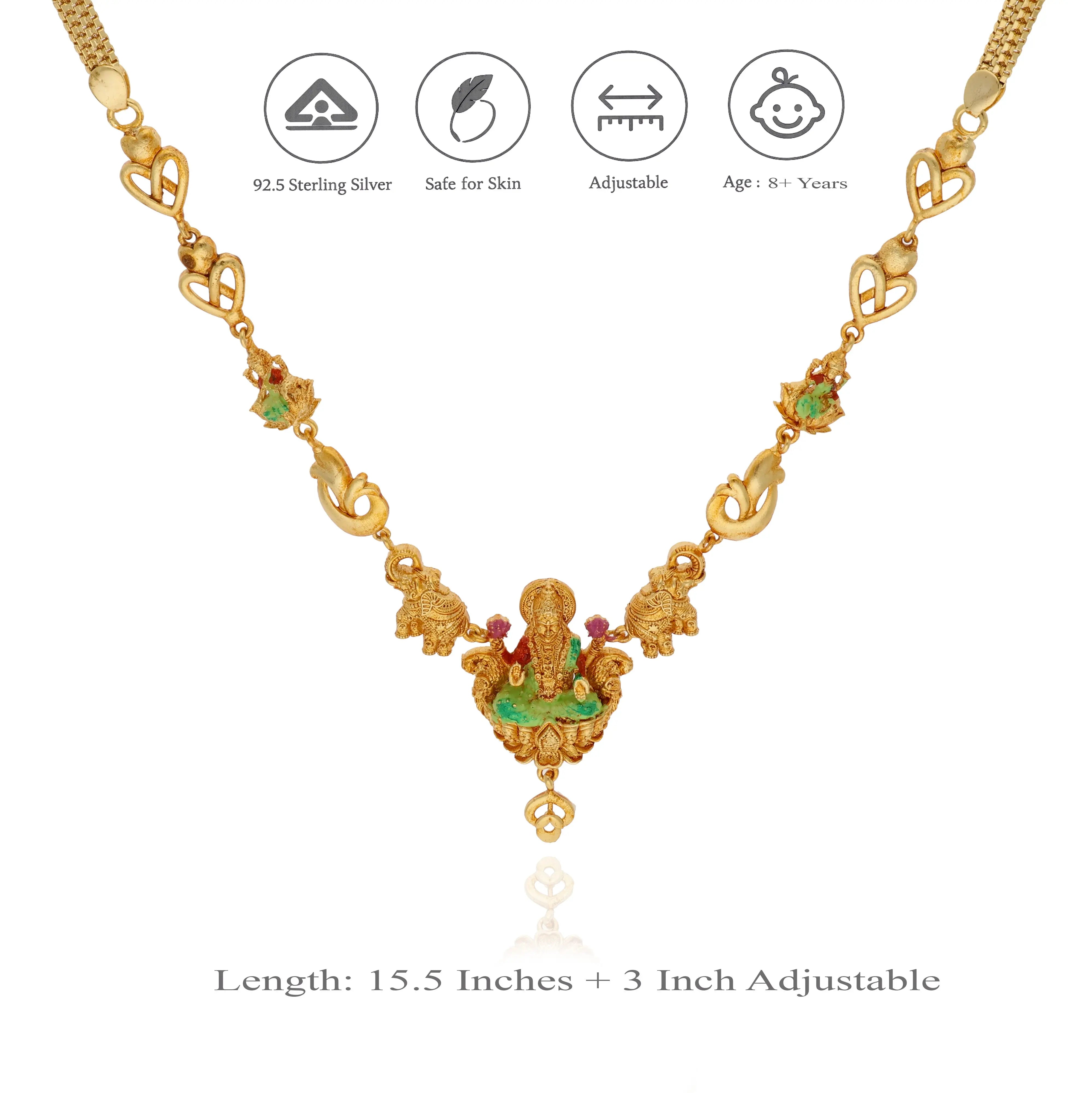 Devi Divine 925 Silver Traditional Necklace