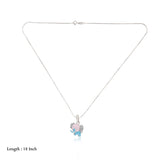 Cute Elephant 925 Silver Kids Chain Pendent(3+ Yrs)