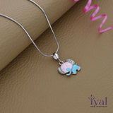 Cute Elephant 925 Silver Kids Chain Pendent(3+ Yrs)