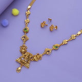 Trikon Divine Traditional 925 Silver Necklace Set