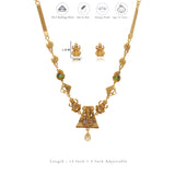 Trikon Divine Traditional 925 Silver Necklace Set