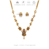 Devi Mahima Traditional 925 Silver Necklace Set