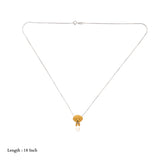 Charming Yellow Puppy 925 Silver Kids Chain Pendent(5+ Yrs)