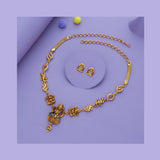 Devi Mahima Traditional 925 Silver Necklace Set