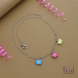 Butterfly Charm Minimal 925 Silver Necklace(3+ Yrs)