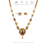 Mahanandi Traditional 925 Silver Necklace Set