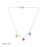 Butterfly Charm Minimal 925 Silver Necklace(3+ Yrs)