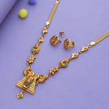 Vedic Splendor Traditional 925 Silver Necklace Set