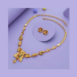 Vedic Splendor Traditional 925 Silver Necklace Set