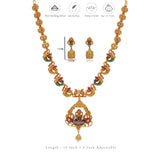 Padma-Lakshmi Traditional 925 Silver Necklace Set